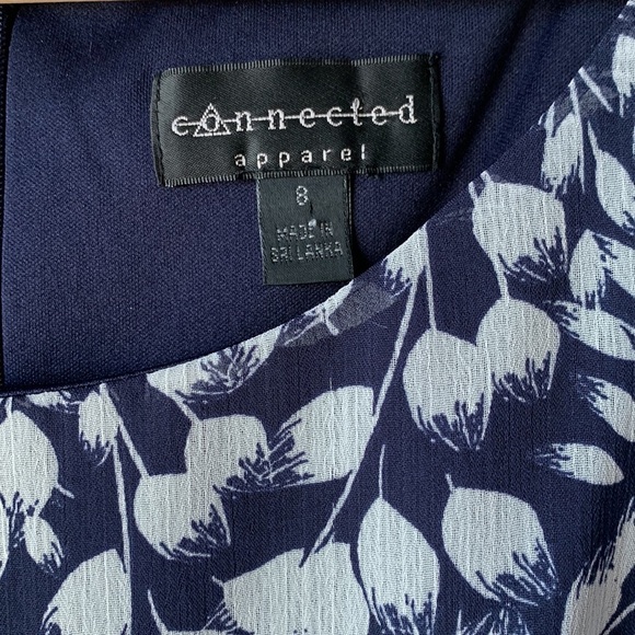 CONNECTED APPAREL Floral Sleeveless Tiered Mini Dress - Picture 3 of 7